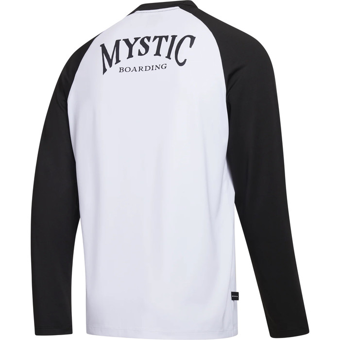 2024 Mystic Mens Bolt Long Sleeve Quickdry Tee 35001.23015 - Schwarz / Wei